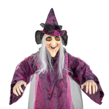 71in Life Size Hanging Witch Talking Halloween Everyday Decoration - view 8
