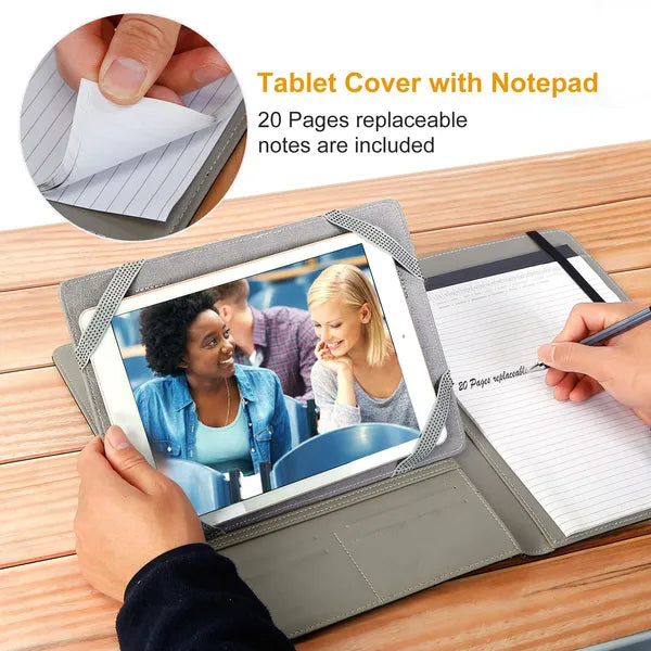 Organizer Case For 9.7in Tablet PC Business Tablet Portfolio With A5 Notepad Paper Pad Card Holder - view 5