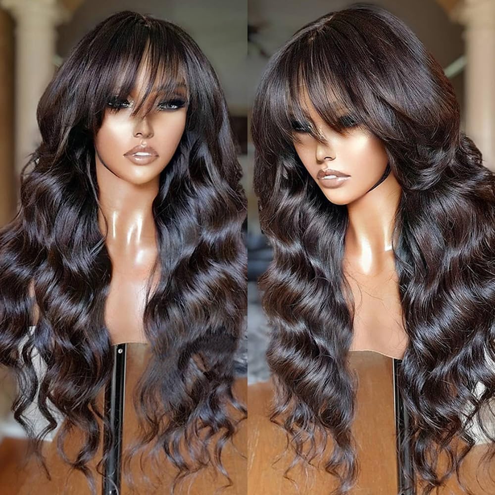 Full Machine Made Wig Body Wave Natural Color Density - view 2