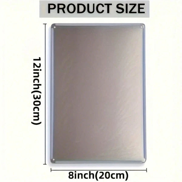 Funny Dirty Dishes Sign Rustic Metal Tin Sign, Black & White Dishwasher-Free Zone Label Humorous - view 4