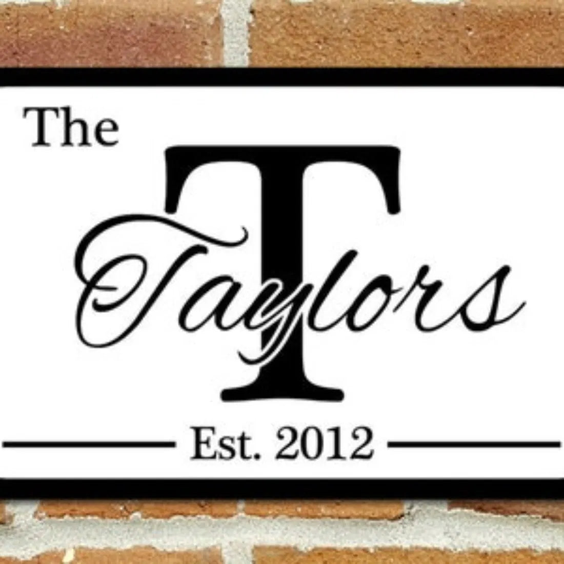 Personalized Family Name Metal Sign Customization Indoor Outdoor Various Colors - view 7