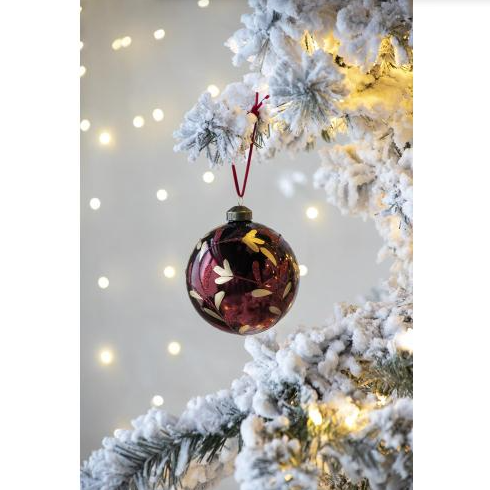 D3.9 Christmas Ball Ornaments, Glass Decorative Hanging Ball Christmas Tree Ornaments For Holiday Party Decorations
