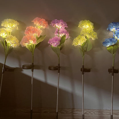 Solar Hydrangea Lights Floor Outlet Outdoor Garden Decorative Lights - view 3
