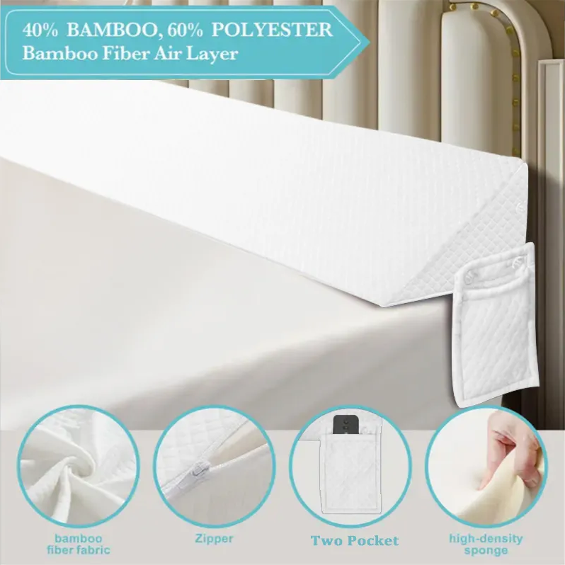 Air Layer Fabric Gap Pillow Diamond-shaped Pocket137x24.5x15cm - view 7