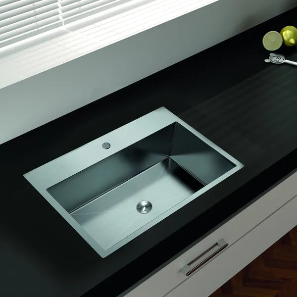 33Inch Top mount Kitchen Sink Drop-in, Farmhouse Kitchen Sink with Sink Protector 18 Gauge, Workstation Sink - view 2