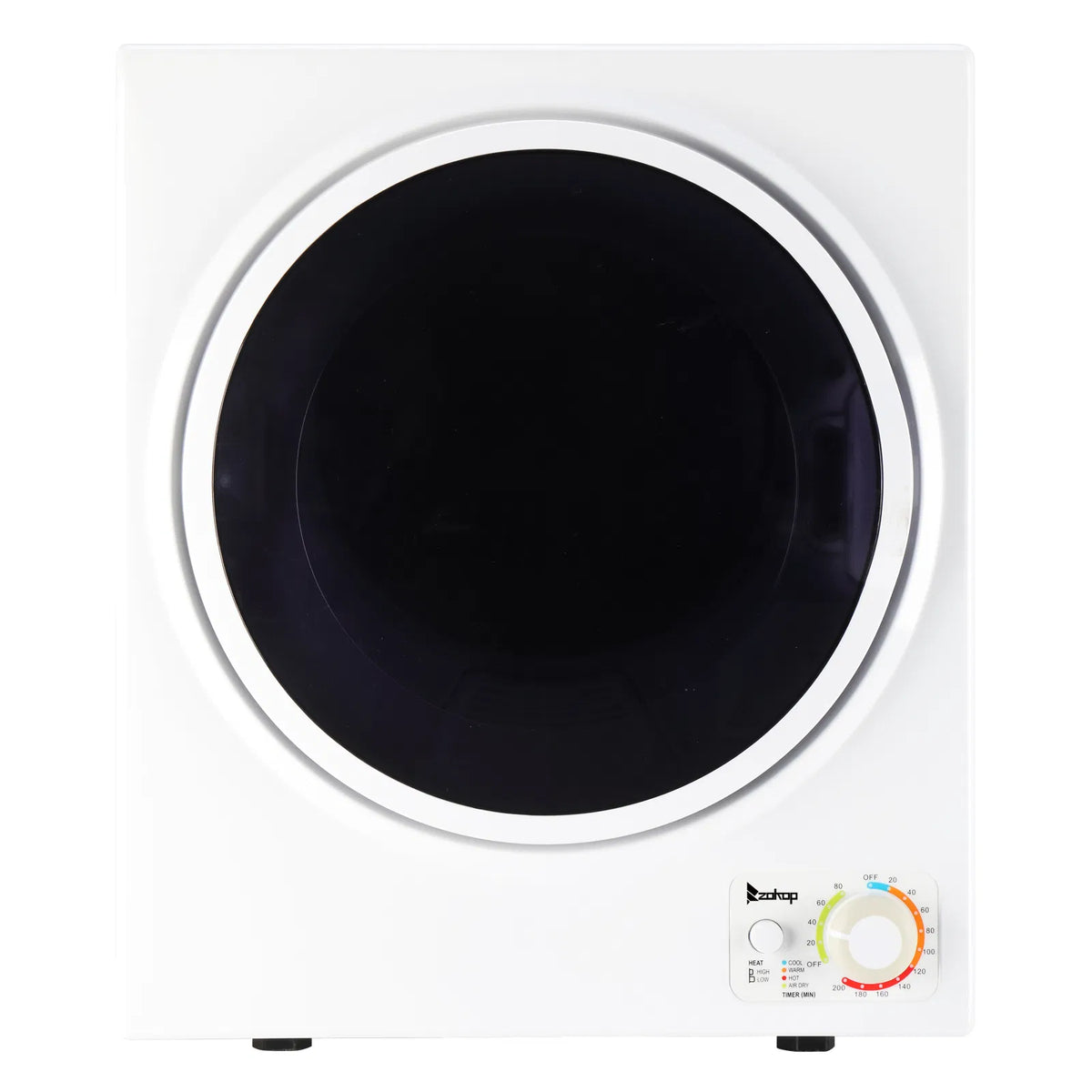 GYM25-78 Compact Portable Household clothes Dryer 1.6cuft with Stainless Steel Drum Black and White 120V MECHANICAL - view 10