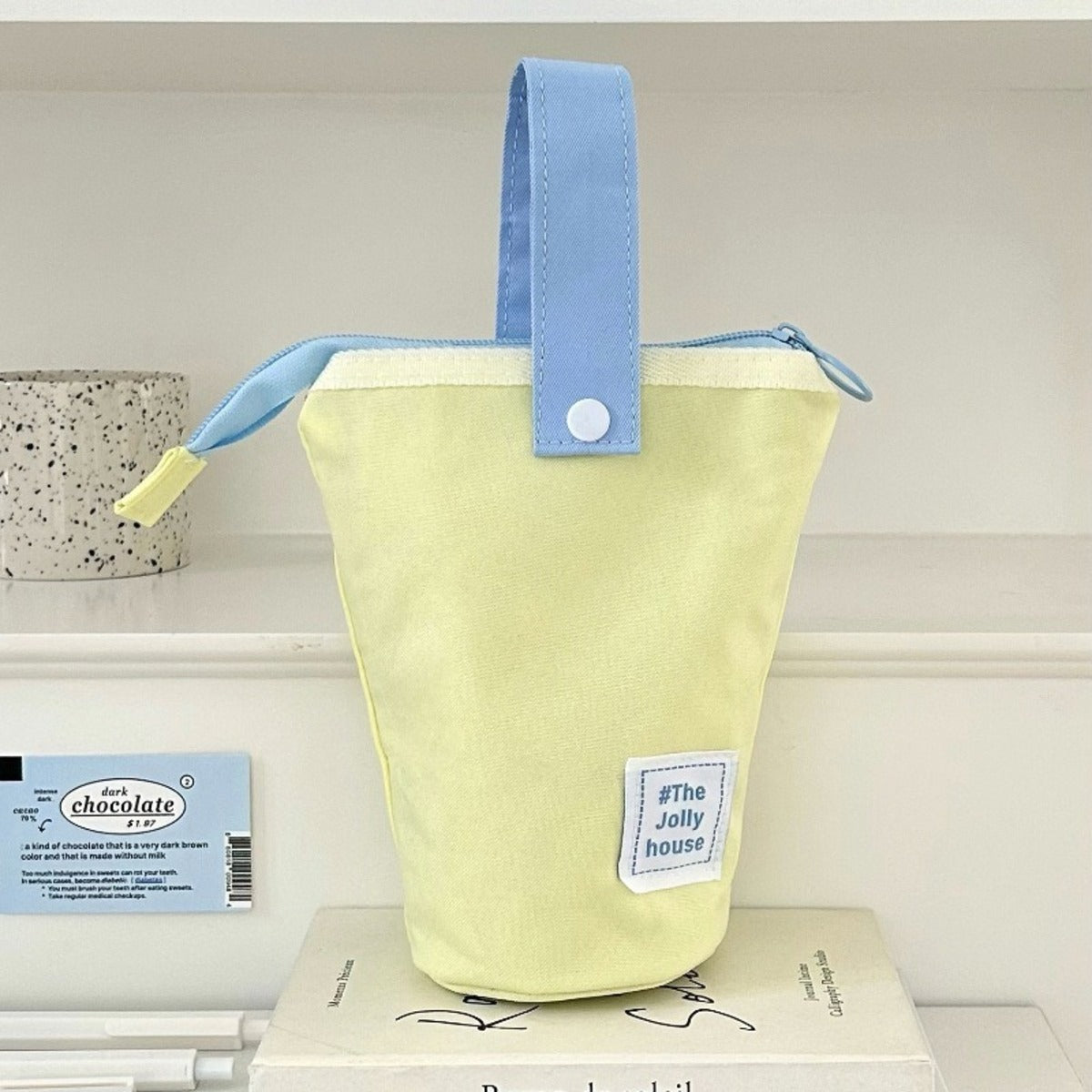 Foldable Standing Pencil Pen Case With Compartments Large Capacity Pencil Pouch Bag School Aesthetic Supplies For Girls - view 10