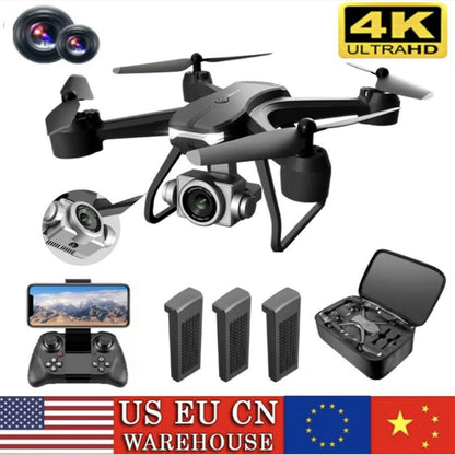 3 Battery V14 Professional Drone 6K HD Dual Camera Wifi FPV Portable RC Quadcopter, Drones Suitable For Adults-beginners