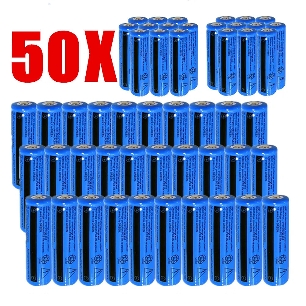 2PCS&4PCS&10PCS&50PCS&100PCS Rechargeable Battery 3000mAH 3.7V Li-ion BRC 11.1 Power Batteries For Flashlight Laser - view 8