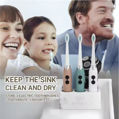 Toothpaste Holder Bathroom Counter Organizer For Electric Toothbrushes For Home Hotel - view 3