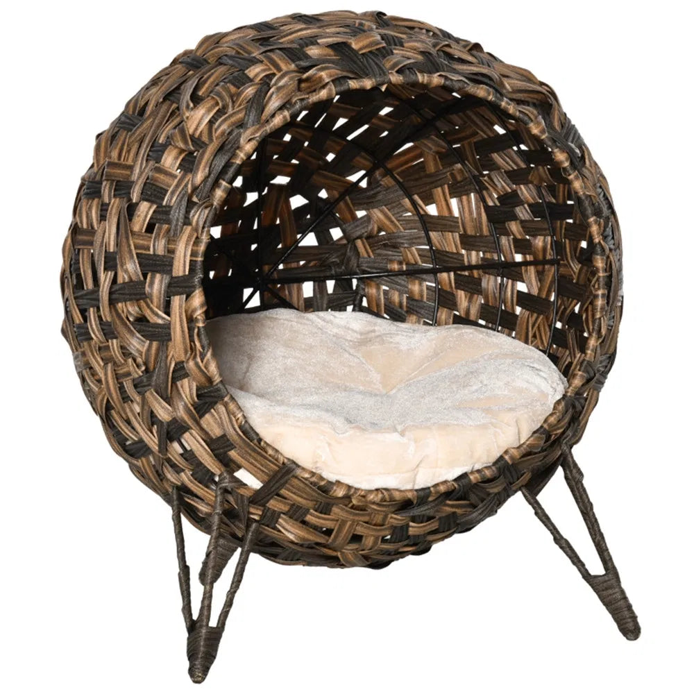Cat Bed/Cat House -Brown - view 5