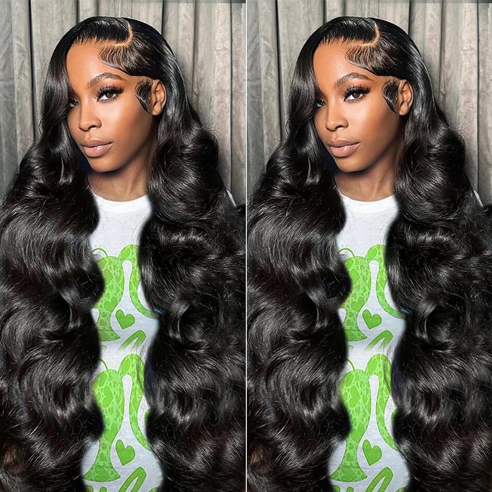 13x6 Lace Front Human Hair Wig Natural Color, Body Wave, Density - view 8