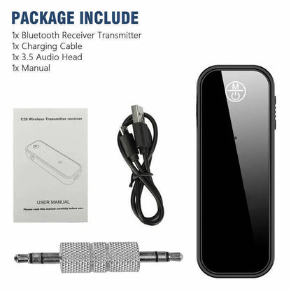 USB Wireless Bluetooth 5.0 Transmitter Receiver 2in1 Audio Adapter 3.5mm Aux Car - view 2