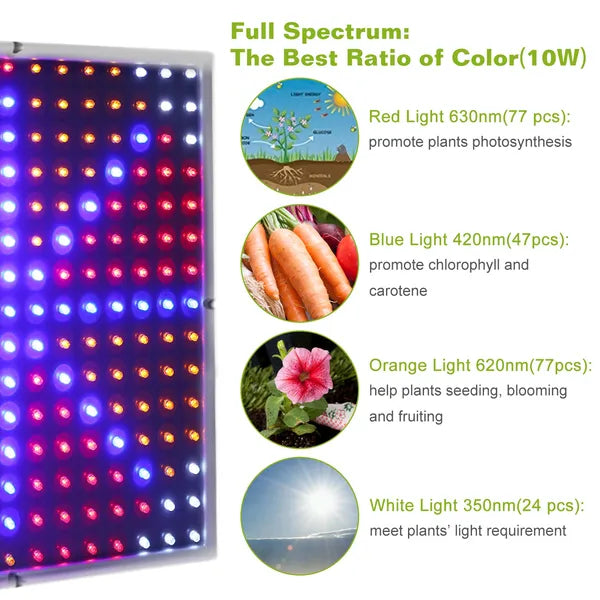 LED Grow Light Full Spectrum Hanging 225 LEDs Plant Grow Lamp Indoor Grow Light - view 5