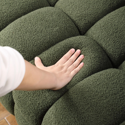 84.3 Length,35.83inch Deepth,human Body Structure For USA People, Marshmallow Sofa,boucle Sofa,3 Seater - view 2