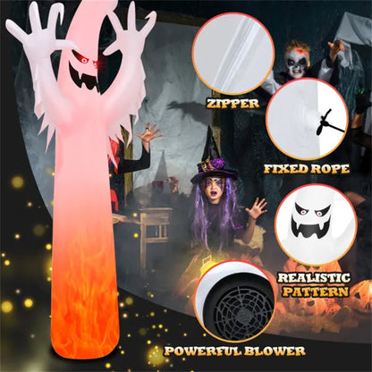 12 Feet Halloween Inflatable Decoration With Built - view 4
