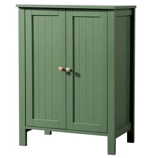 Forest Green MDF Painted With Vertical Stripes, 60 x 30 x 80cm, Double Door Bathroom Vanity - view 3