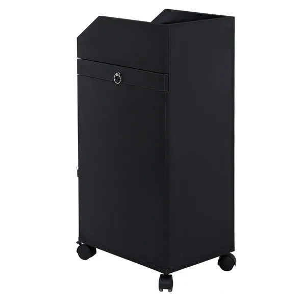 Hair Salon Storage Cart with Wheels & 3 Hair Dryer Holders & 4 Drawers & Lock & 2 Keys - view 4