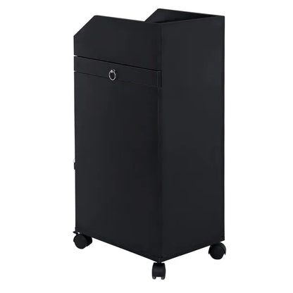 Hair Salon Storage Cart with Wheels & 3 Hair Dryer Holders & 4 Drawers & Lock & 2 Keys - view 4