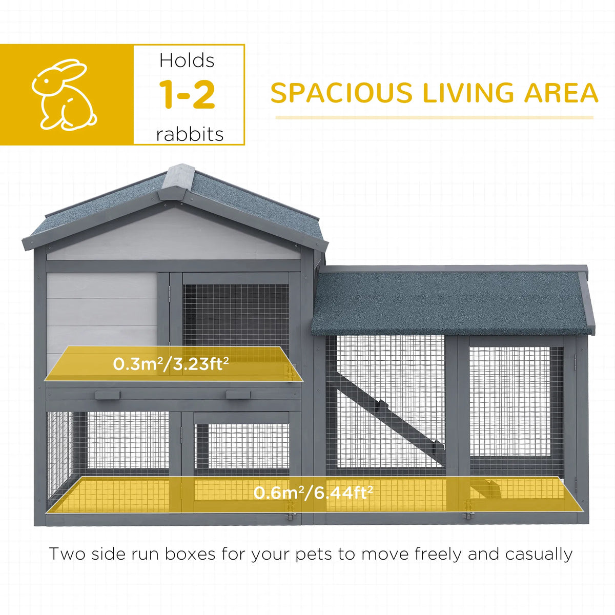 Rabbit Cage Outdoor, Rabbit House - view 4