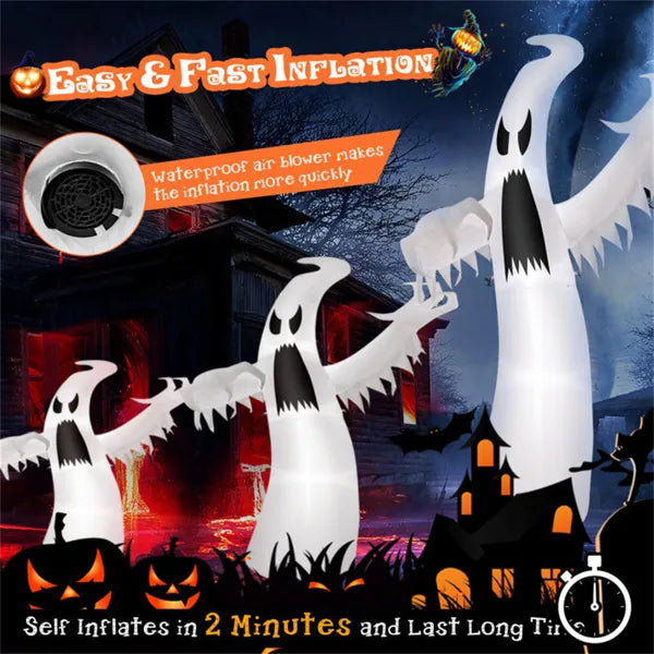 12 Feet Halloween Inflatable Ghost Decoration - view 9