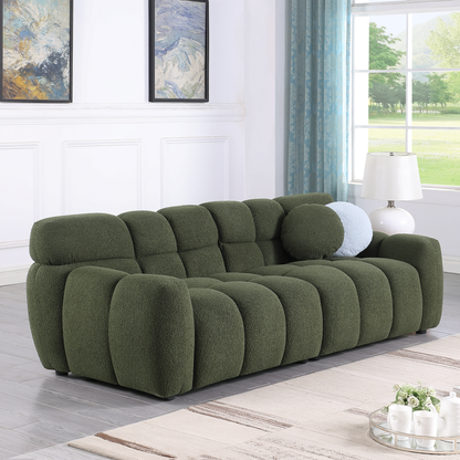 87.4 Length,35.83inch Deepth,human Body Structure For USA People, Marshmallow Sofa,boucle Sofa,3 Seater - view 8