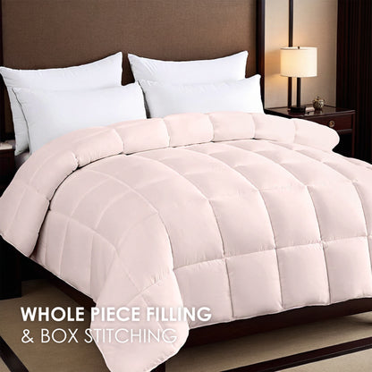 Pink Oversized Plump Thick Duvet - Enhanced Warmth With Skin-friendly Comfort. Perfect For Cozy Bedrooms And Luxury - view 3