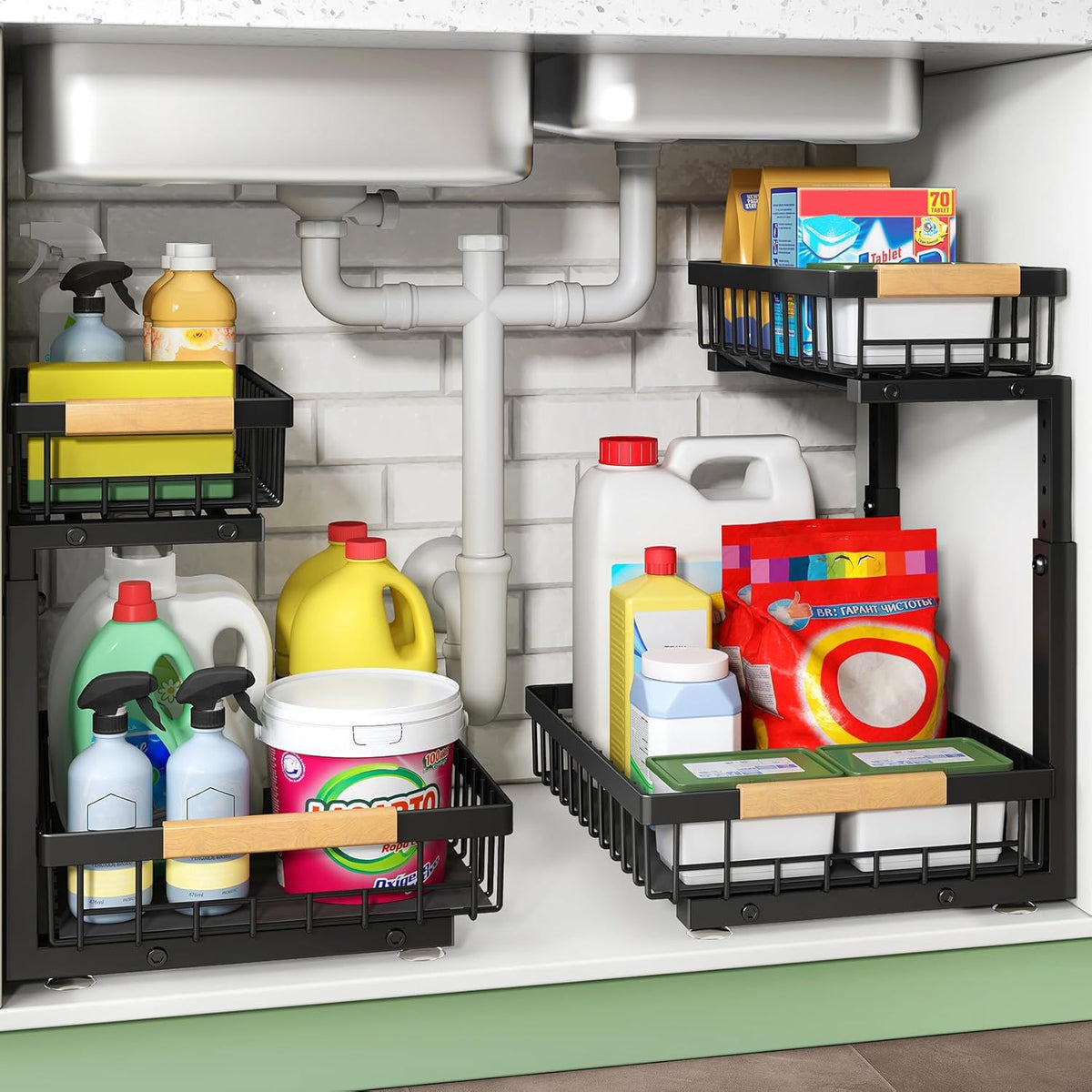 Kitchen Drawer Spice Organizer Storage
