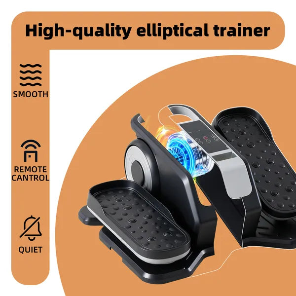 Compact Under-Desk Elliptical - Quiet Mini Pedal Exerciser With Adjustable Speed And LED Display - view 5
