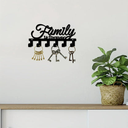 Modern Wall Mounted Key Holder with Shelf Entryway Organizer for Home Decor and Storage - view 4