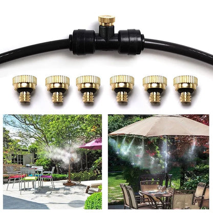 20x Brass Misting Nozzles Mister Sprinkler Outdoor Cooling System Garden Sprayer - view 3