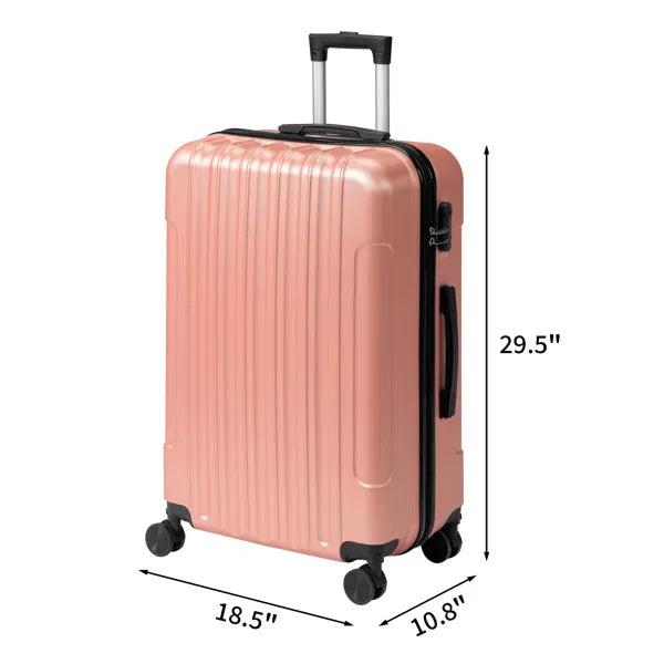 Three-in-one Textured Matte Finish, Non-TSA Lock, 28-inch Detachable Wheels, ABS Trolley Case, 20in, 24in, 28in ABS - view 5