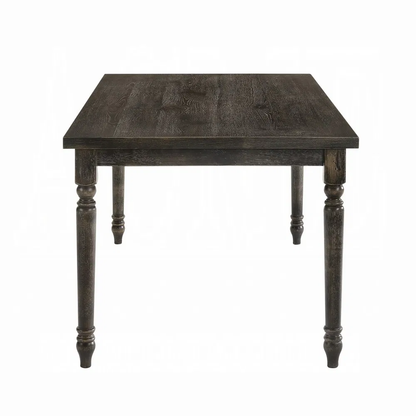 Weathered Grey Dining Table With Rectangular Top - view 5