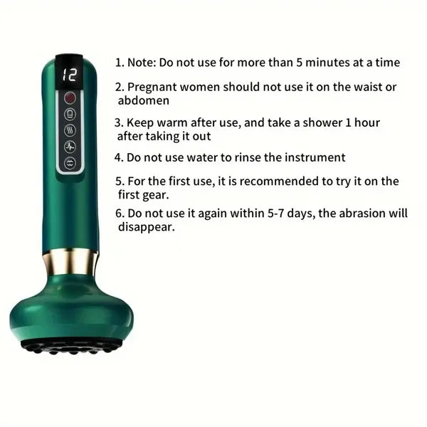 Body Gua Sha Scraping Massager. 12 Level Electric Vacuum Cupping Massager - view 4