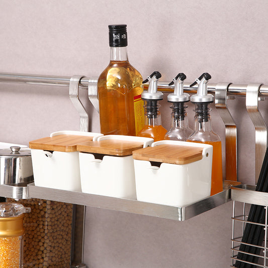 Stainless Steel Kitchen Organizer Multifunction Dish Drying Rack Wall Hanging Storage Holder Tableware Shelf Drainer - view 2