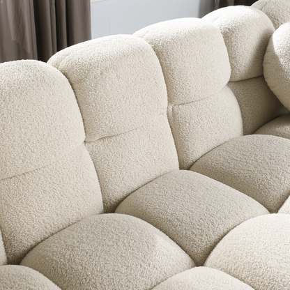 64.96 Length,35.83inch Deepth,human Body Structure For USA People, Marshmallow Sofa,boucle Sofa,2 Seater, BEIGE BOUCLE - view 6
