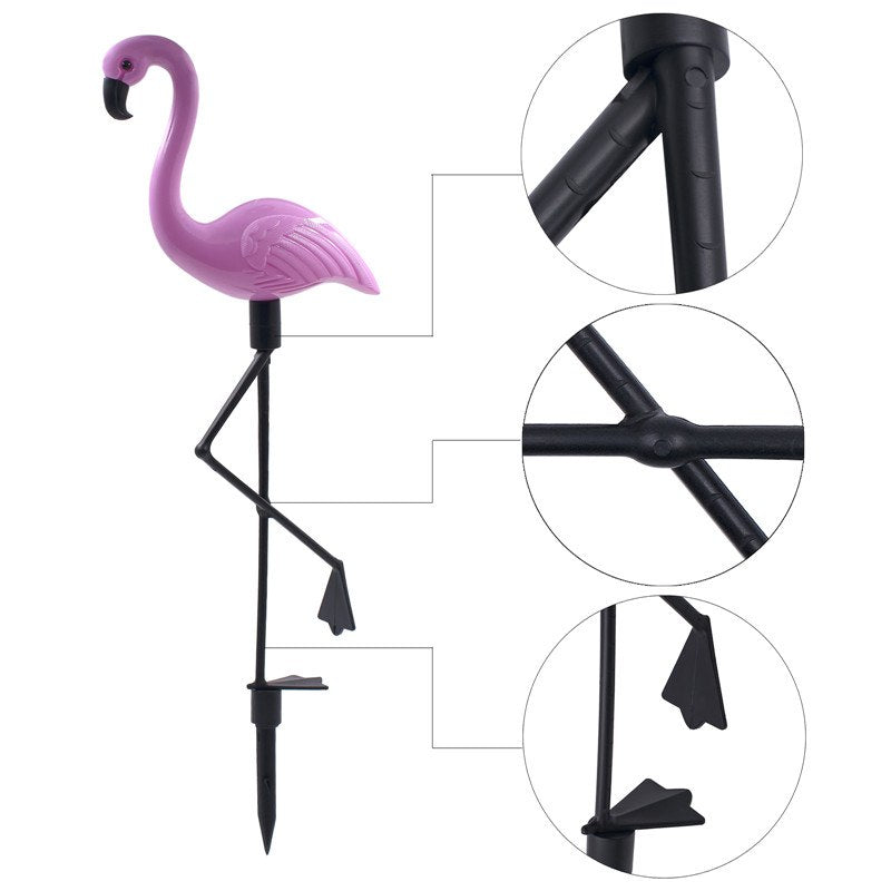 Flamingo Lawn Solar Lamp, Solar Garden Light Solar Yard Lights Waterproof - view 2