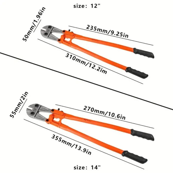 Heavy-Duty Mini Bolt Cutter 12' For Cutting Fence, Steel Wire, Small Chain, Screws, And Rivet - view 5