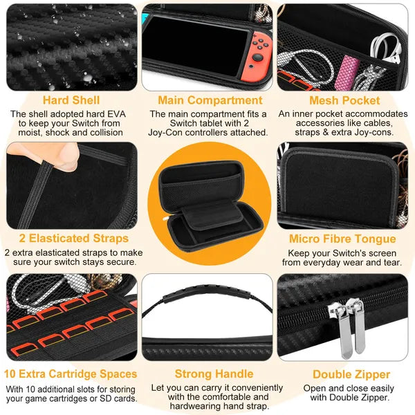 Portable Carry Case For Console Protective Hard EVA Case Shell Pouch - view 7