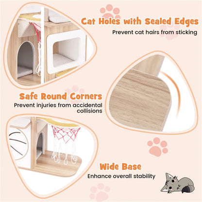 47 Inches Wooden Cat Condo - view 6