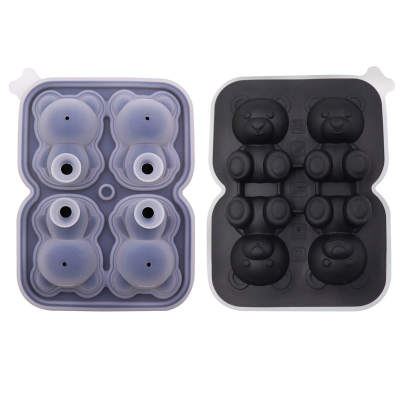 Bear Ice Cube Molded Silicone Ice Tray - view 7