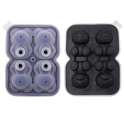 Bear Ice Cube Molded Silicone Ice Tray - view 7