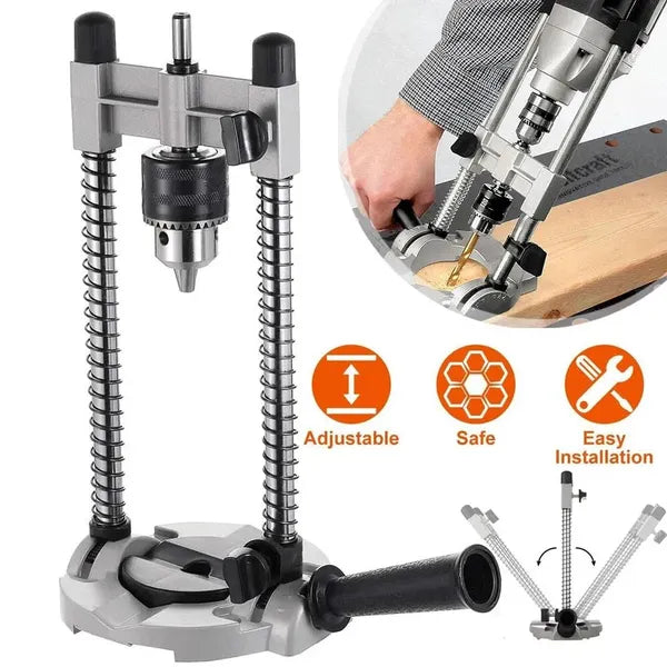 Versatile Electric Drill Stand: Vertical Drilling Support, Mobile Base, Holes For Drilling - view 2