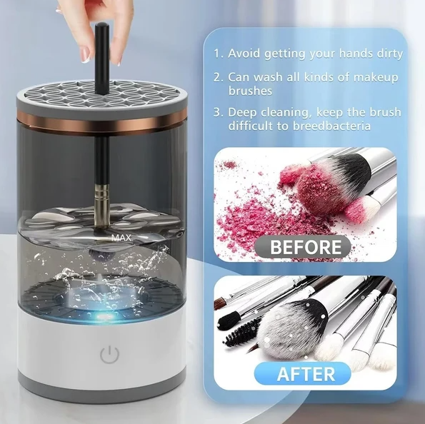 Automatic Brush Cleaner Electric Makeup Brush Cleaning Machine Fast Clean Dryer - view 2