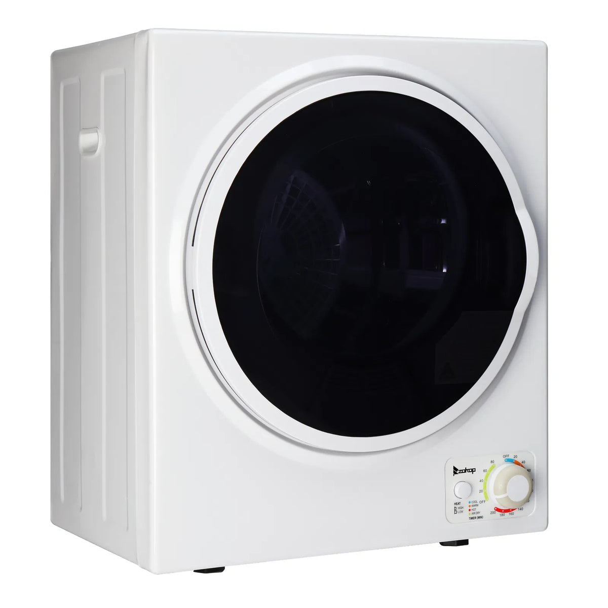 GYM25-78 Compact Portable Household clothes Dryer 1.6cuft with Stainless Steel Drum Black and White 120V MECHANICAL - view 3