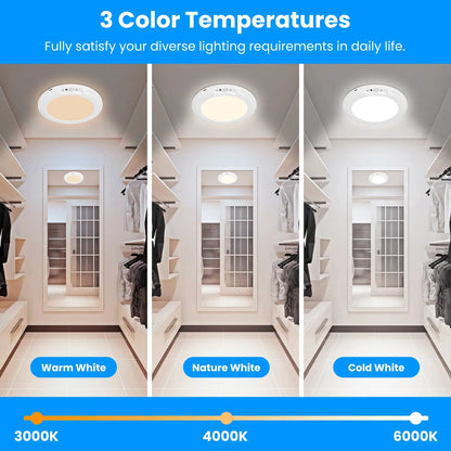 Magnetic Flush Ceiling Light Rechargeable Motion Sensor Ceiling Light Wireless Ceiling Light With Timer Remote Stepless - view 5