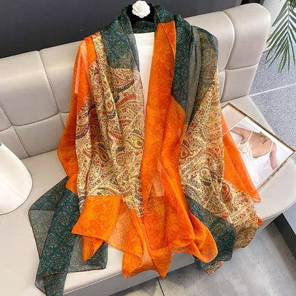 Silk All-matching Yousoft Scarf Long Elegant Scarf - view 7