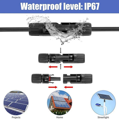 Male Female Solar Cable Connectors For DIY Solar Panel US - view 6