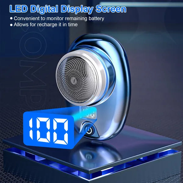 Portable Electric Shaver With LED Digital Display Type-C Rechargeable Electric Razor For Men Electric Beard Trimmer - view 6