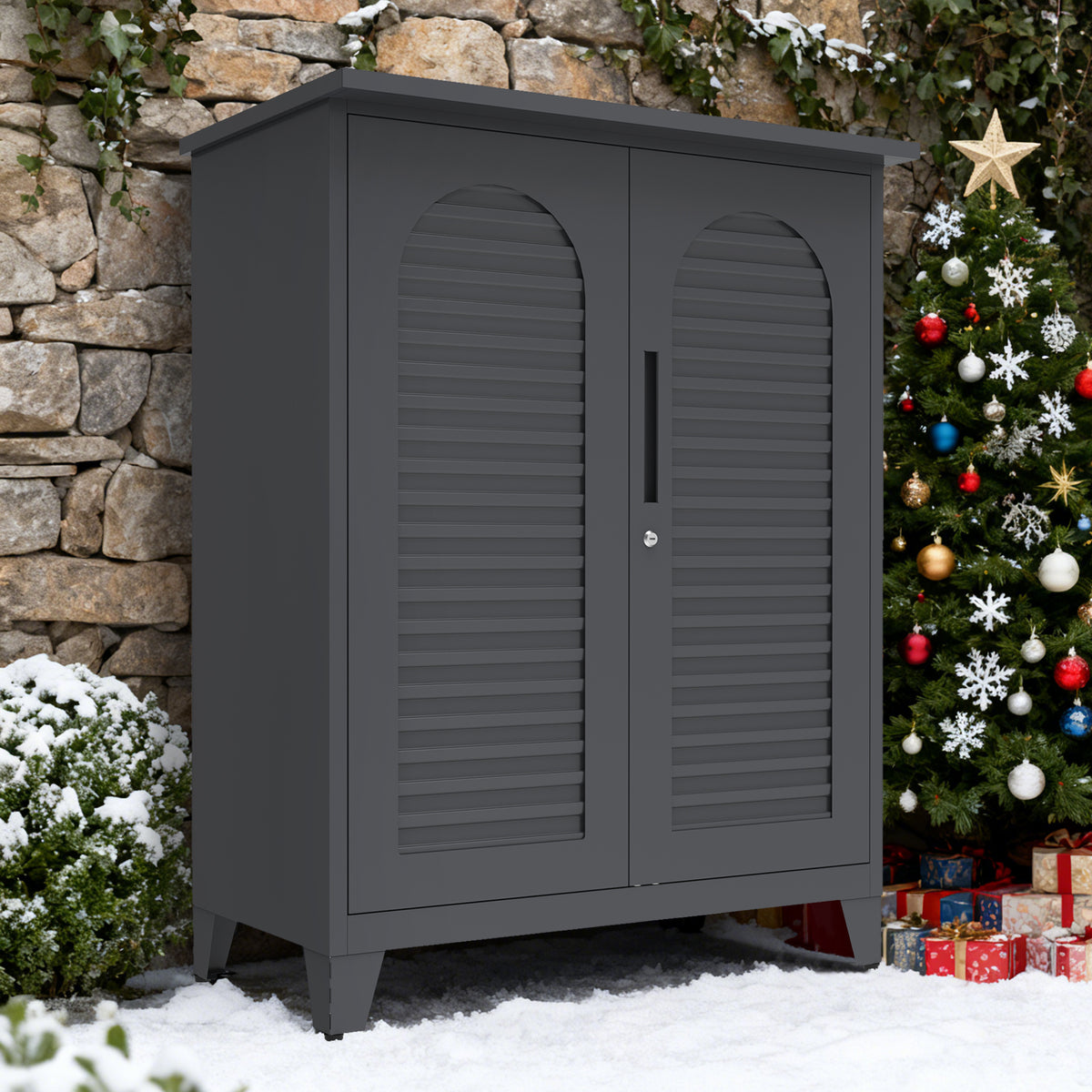 47'' Tall Metal Tool Storage Cabinet, With Ample Storage Space For Garage,Warehouse,Garden,Office, Living Room,Bathroom - view 9